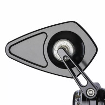 mo.view Blade espejo de extremo de manillar — 100 mm x 60 mm, abrazadera 22 mm / 1 in, negro