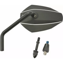 Espejo de aluminio negro — Aluminio, retrovisor lateral