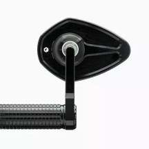 Espejo de extremo de manillar mo.view Sport 130 mm — 130 mm, brazo 110 mm, abrazadera 22 mm/1 in, Negro