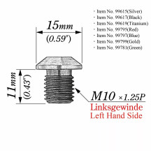 Mirror Plug Bolt