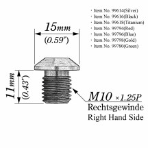 Mirror Plug Bolt