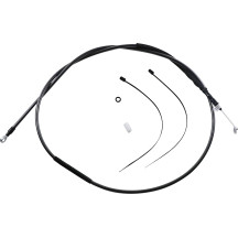 Cable de embrague Black Pearl™ de alta eficiencia — 205 cm funda, 79 mm recorrido, Negro pulido