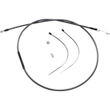 Cable de embrague Black Pearl™ de alta eficiencia — 200 cm (78-11/16") de carcasa, 71 mm (2-13/16") de recorrido, Negro pulido