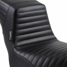 Kick Flip Biker Gel Seat — 2-Up Seat, Black
