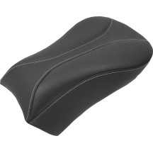 Dominator Pillion Pad — 38 cm rear seat length, 23.5 cm rear seat width, Black