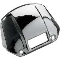 Headlight Visor Cover — Chrome, with cutout
