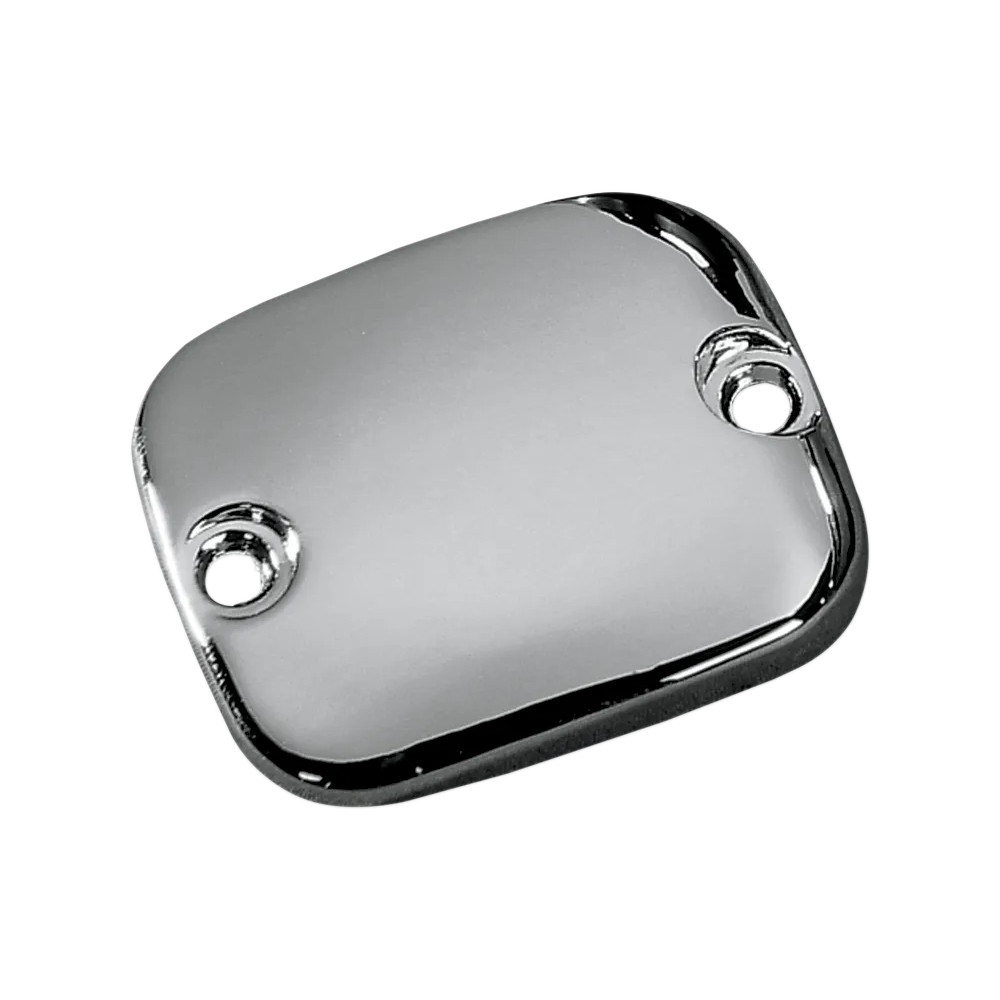 Tapa del cilindro maestro de freno delantero — cromado, aluminio