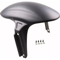 Front Fender Custom — Front, Black, Raw finish