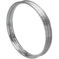 Rolled Edge Front Rim — 21" x 2.15", 40-hole, Chrome