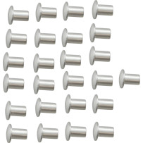 Front Fender Rivets — 25-pack, unfinished, stainless steel