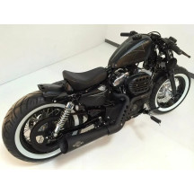 Guardabarros trasero Bobber — Negro