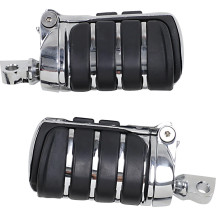 Estriberas Switchblade™ — montura macho, negro, cromado