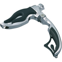 Flamin' Switchblade Pegs — male mount, pair, black, chrome