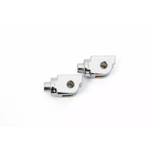 Adaptadores estriados para estribos — adaptador, estriado, cromo, par