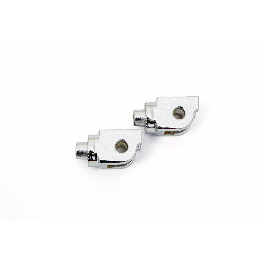 Adaptadores estriados para estribos — adaptador, estriado, cromo, par