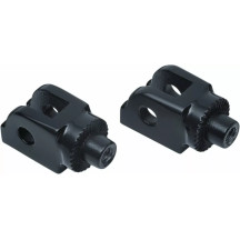 Adaptadores estriados para estribos — Negro, par