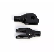 Tapered Footpeg Adapter — Black, Pair