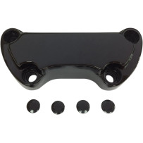 Handlebar Clamp — 1" (25.4 mm) clamping diameter, Black gloss