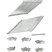 Chrome and Stainless Steel Spoke Set — Chrome, 21", Spoke Length 9-5/8"