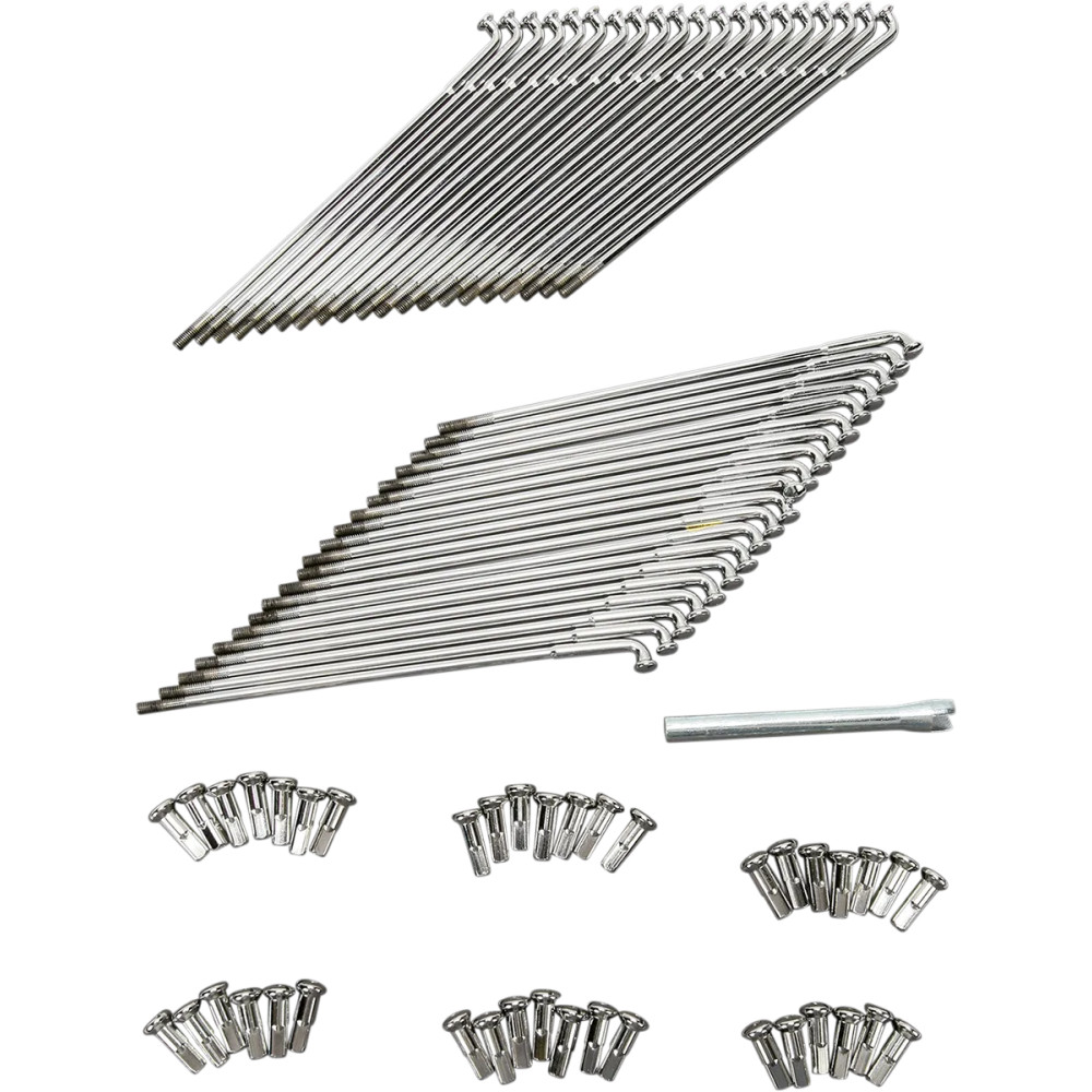 Chrome and Stainless Steel Spoke Set