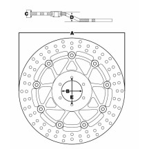 Round Fixed Brake Rotor Swing Design
