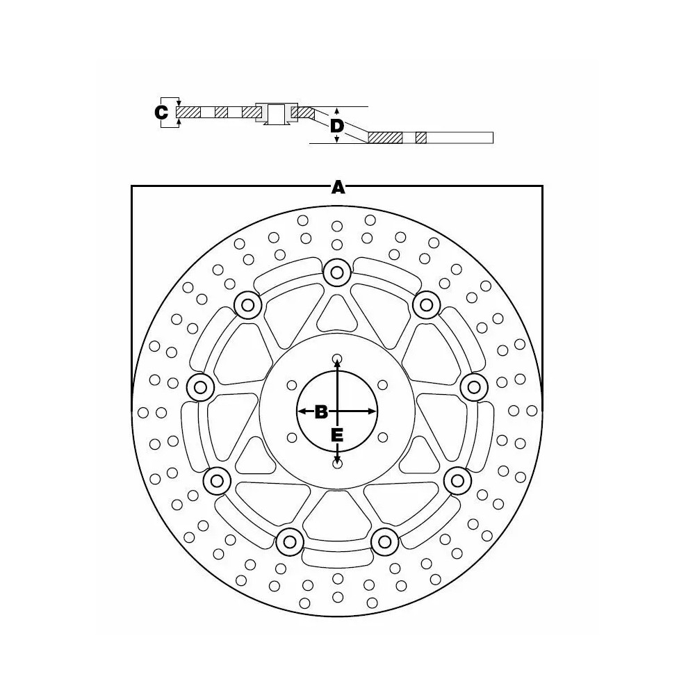 Round Fixed Brake Rotor Swing Design Round Fixed Brake Rotor Swing Design