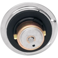 Flush-Mount Locking Gas Cap — right-hand thread, chrome