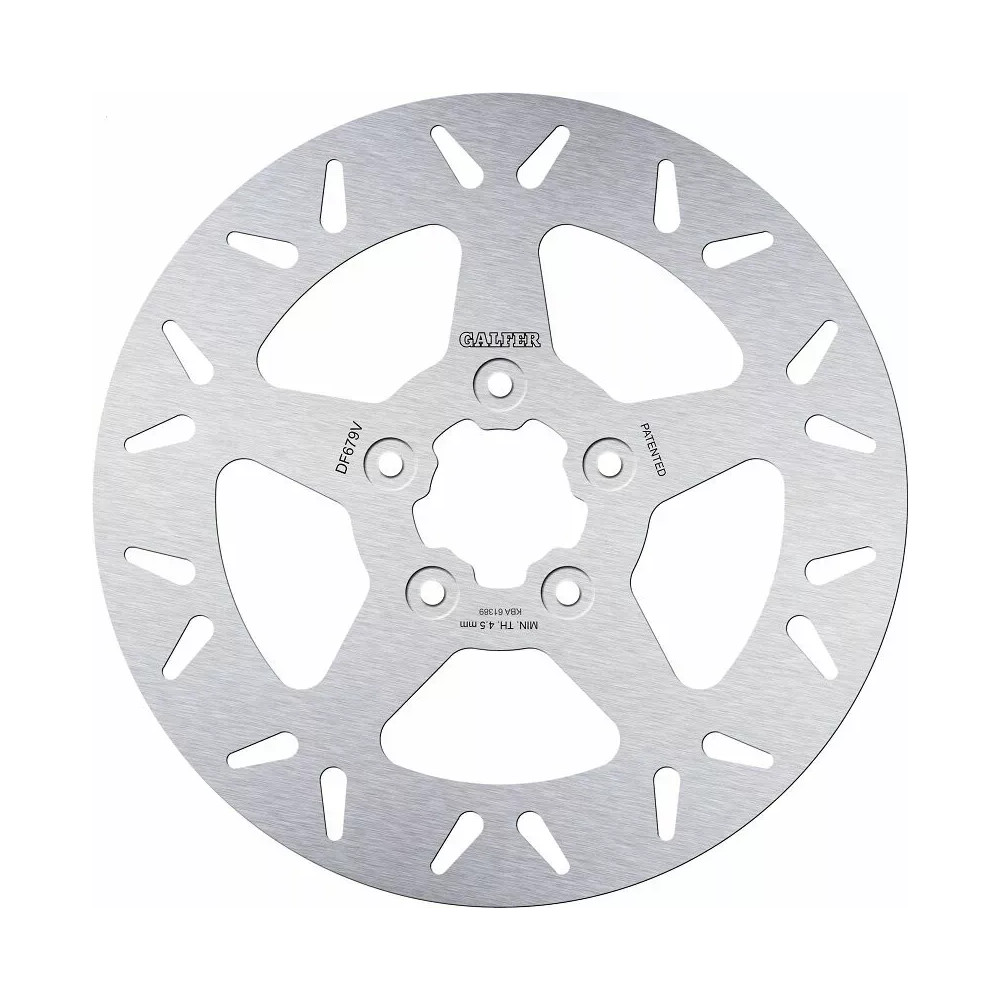 Disco de freno fijo redondo — 292 mm (11,5 in), 5 agujeros, 5,0 mm, Plateado