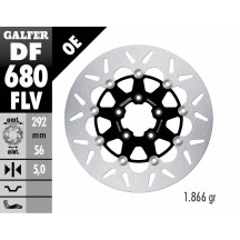 Rotor de Freno Flotante Redondo — 292 mm, 5 agujeros, 5.0 mm, acero inoxidable