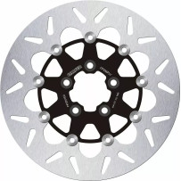 Rotor de freno flotante redondo — 300 mm, 5.0 mm, 5 orificios, Acero inoxidable de alto carbono, Negro