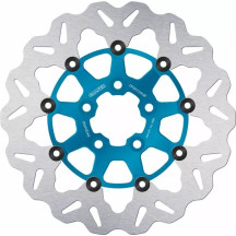 Wave® Brake Rotor — 292 mm, 5.0 mm thickness, 56.3 mm inner diameter, 5-hole bolt pattern, Blue