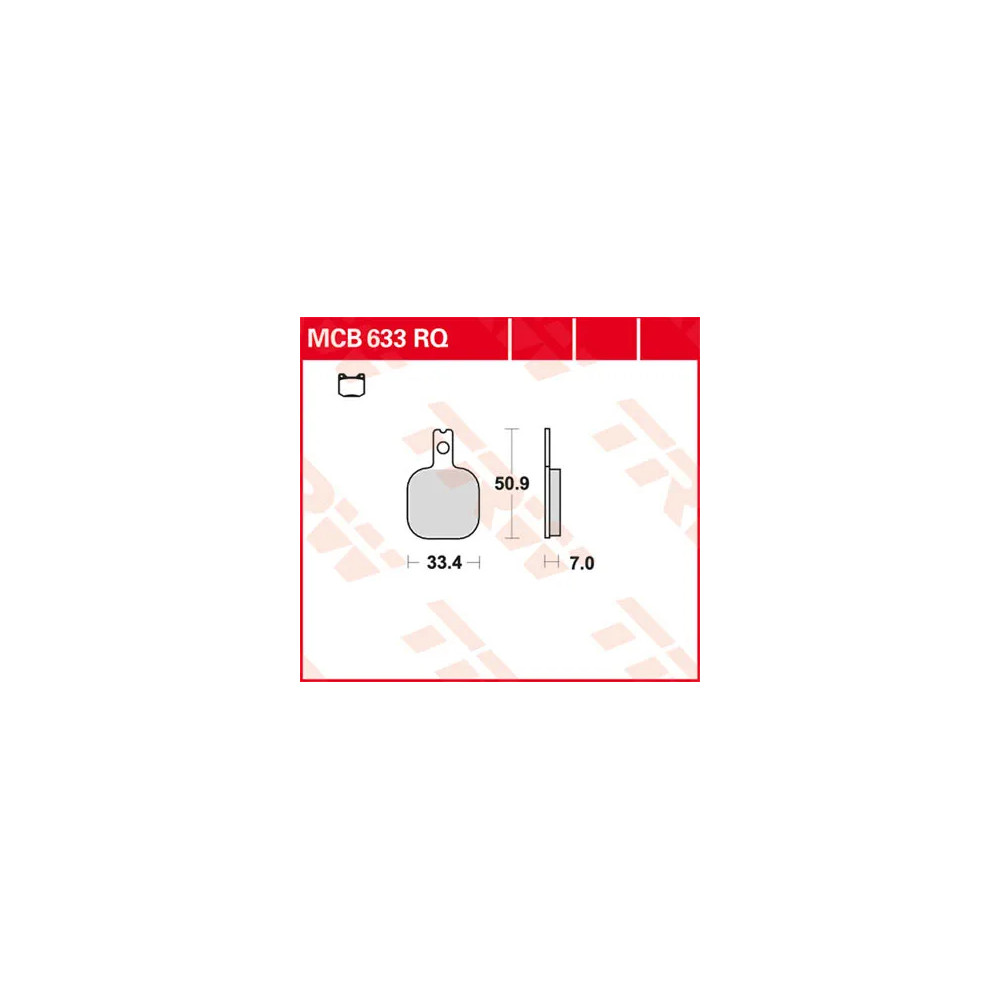 Pastillas de freno deportivas orgánicas RQ