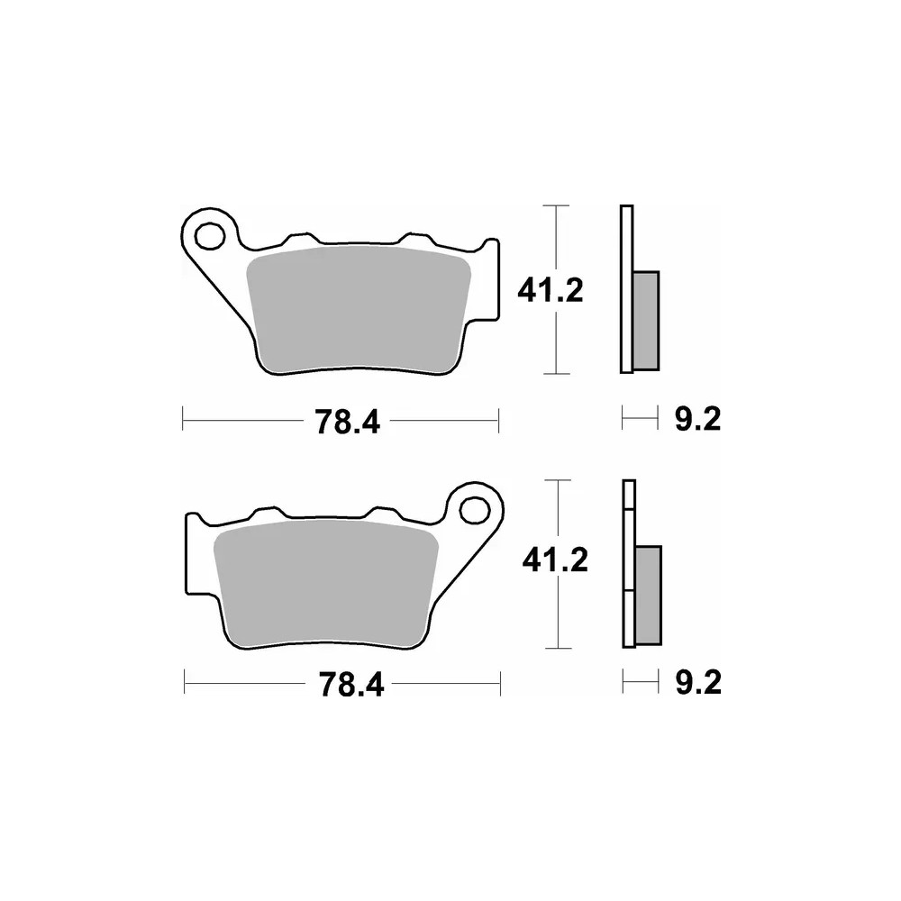 HF Street Ceramic Organic Brake Pads