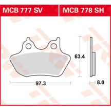 SV Series Sindered Brake Pads