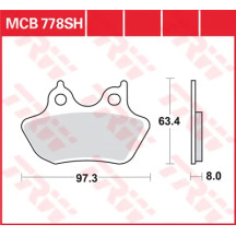 SH Series Sindered Rear Brake Pads