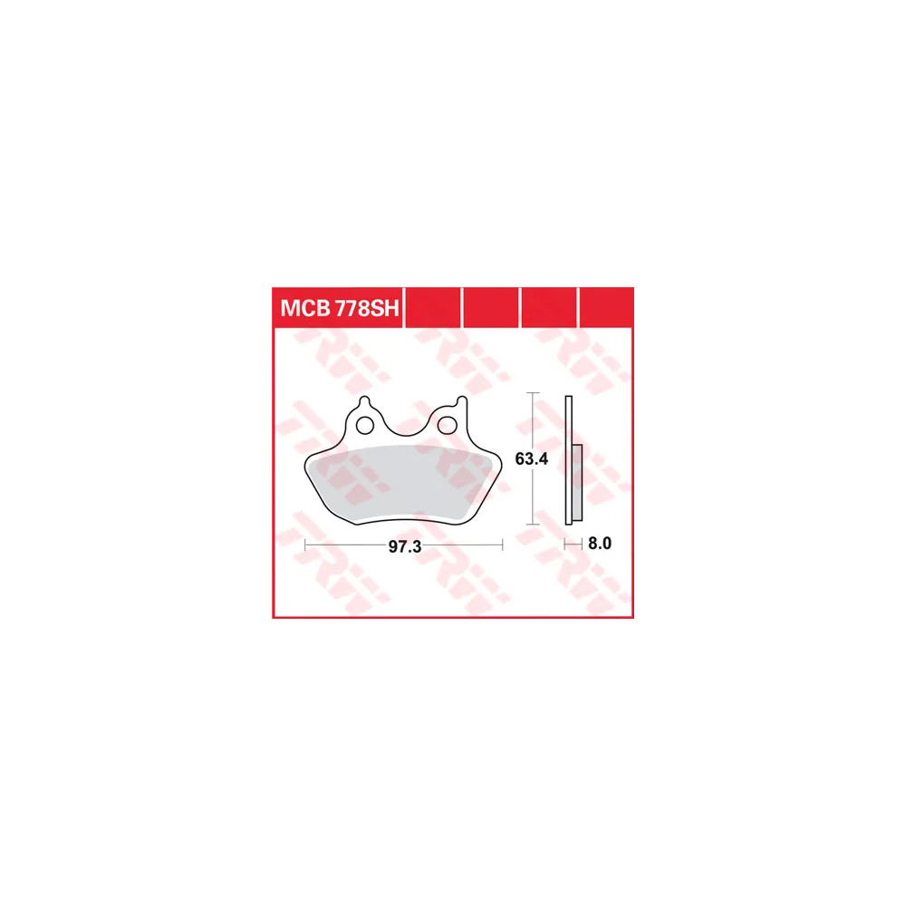 SH Series Sindered Rear Brake Pads