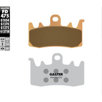 HH Sintered Brake Pads — 8.0 mm thickness, 84.9 mm length, 51.3 mm width