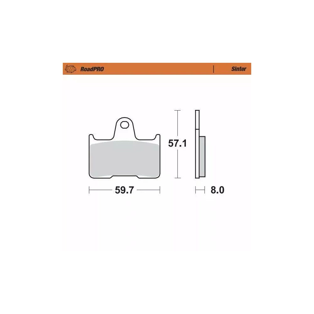RoadPRO Sinder Brake Pad Rear