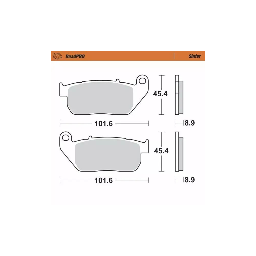 RoadPRO Sinder Brake Pad Front