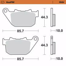 RoadPRO Sinder Brake Pad Rear