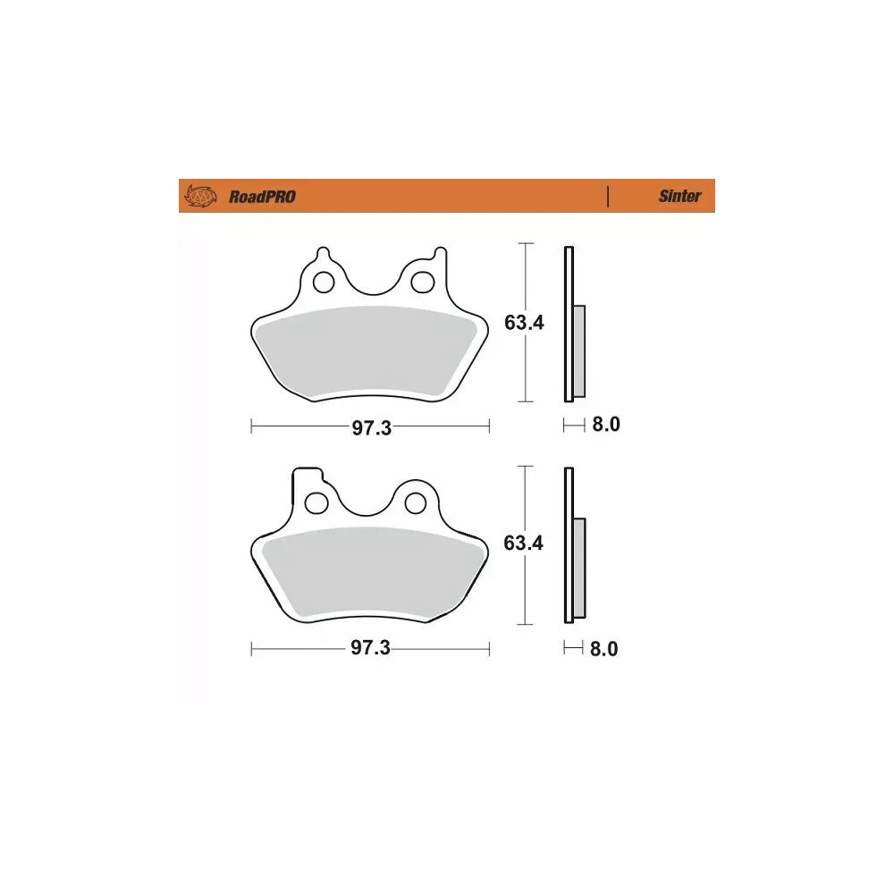 RoadPRO Sinder Brake Pad Front