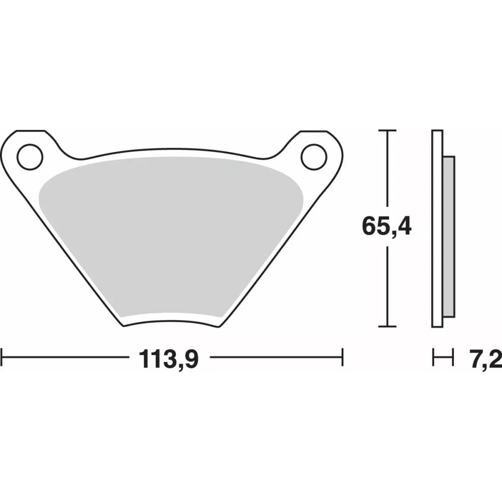Pastillas de freno All Round Sintered Metal — 113.9 mm, 7.2 mm