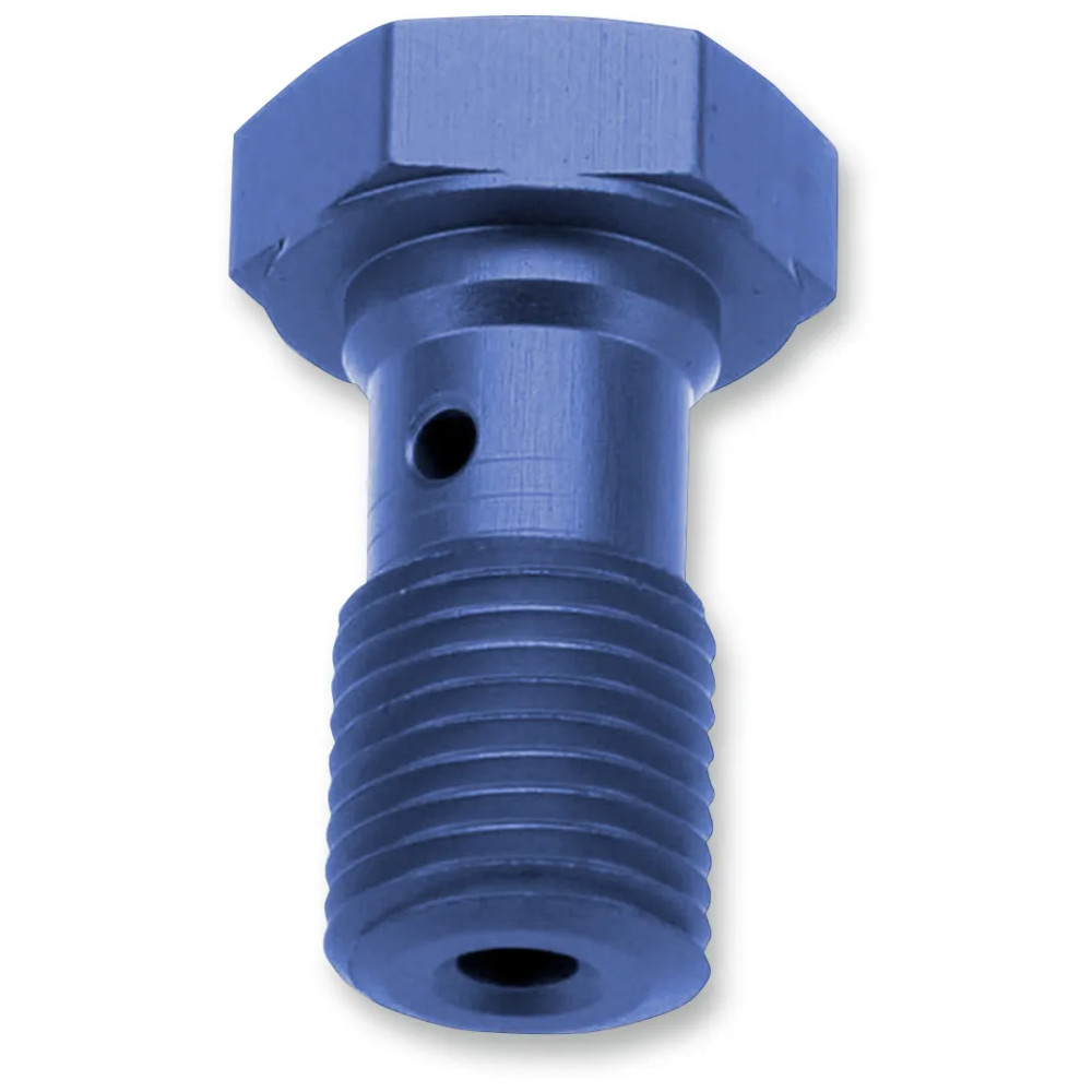 Perno Banjo — M10 x 1.25, Azul