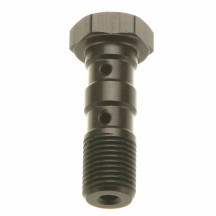 Tornillo banjo — M10 x 1.25, negro