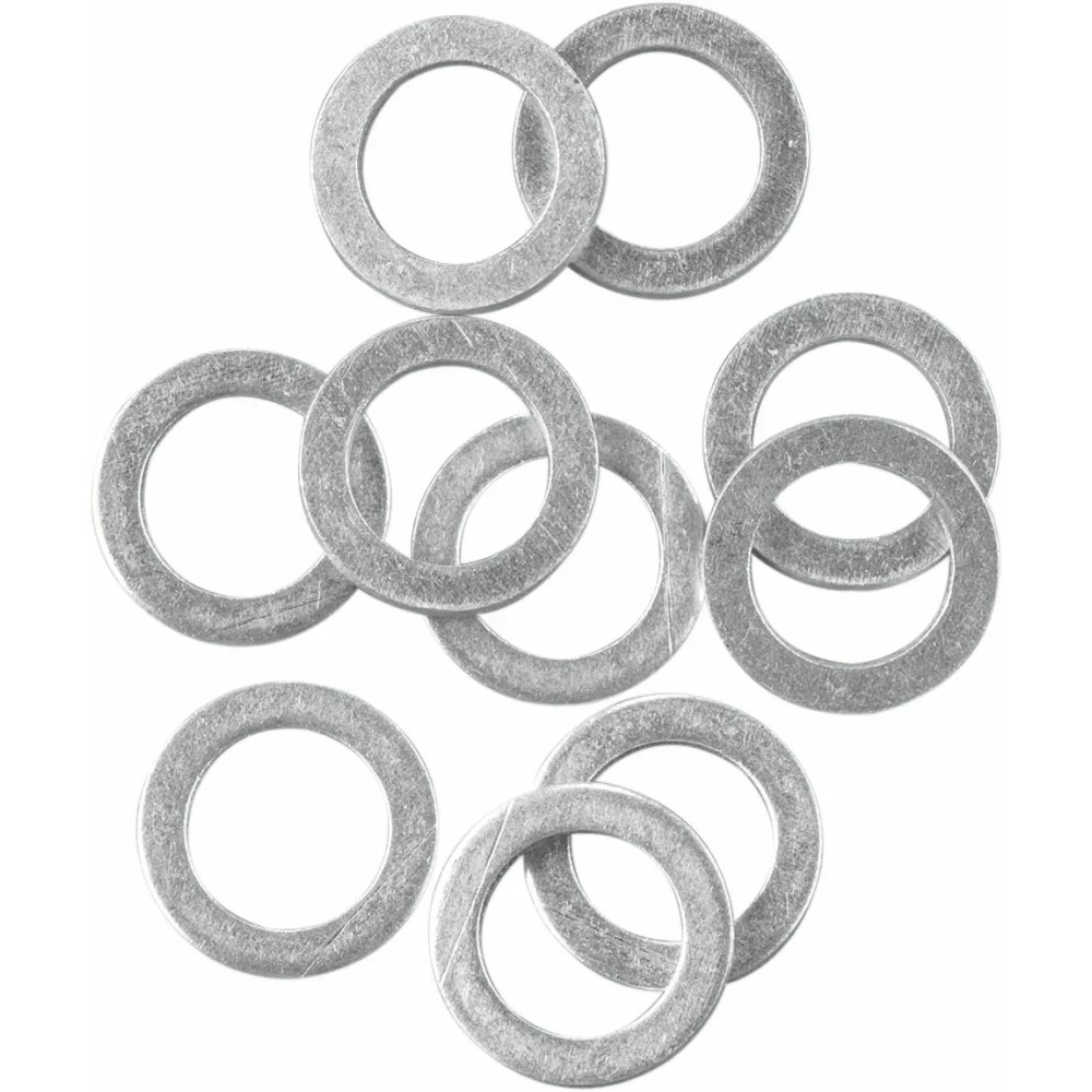 Aluminum Sealing Washers — 10 mm inner diameter, 10 pack