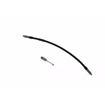 Líneas de freno hidráulicas trenzadas Varioflex de acero — 25 cm, Negro