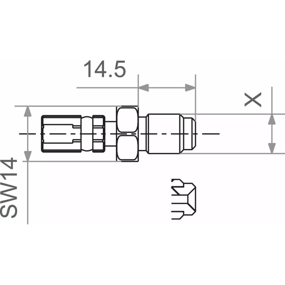 Varioflex Fitting — M10 x 1.0 (Japanese) female, silver