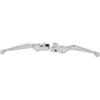 Slotted Wide Blade Lever Set — Brake & Clutch, Pair, Chrome
