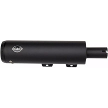 Silenciadores Grand National Slip-On — 4" diámetro exterior, montaje derecho, negro mate