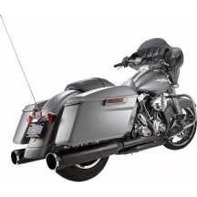 Mk45 EC Slip-On Mufflers — 4-1/2" OD, Thruster end cap, Black